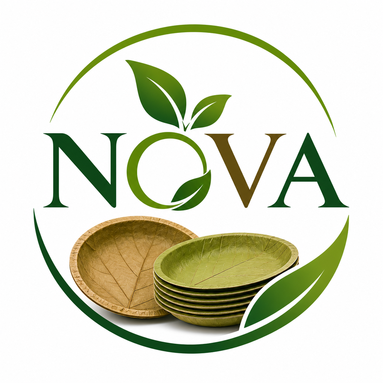 NOVA Eco Friendly Leaf Plates and Bowls